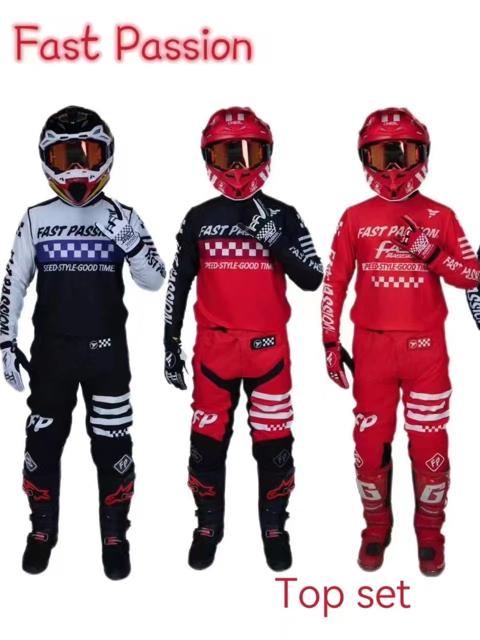 Motorcycle Gear Sleeve - 2025 ファストパッション フォックス モトクロス ギアセット トップシフト