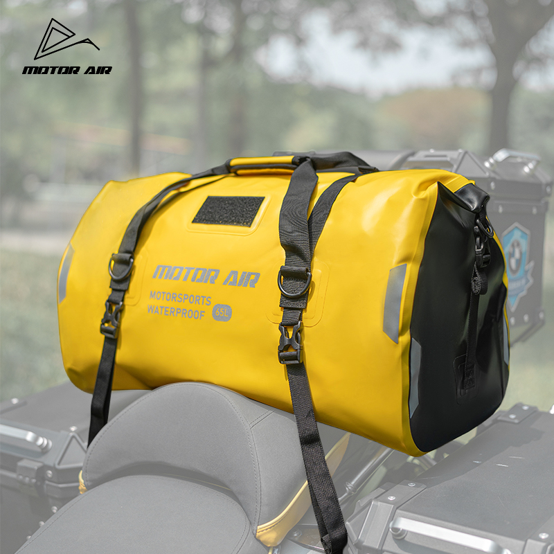 Motorcycle Gear Wardrobe - モーターエア イエロー バイクバッグ 2026年新作 リアシートパック 45L/65L