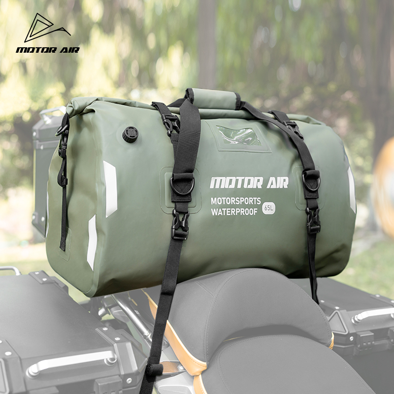 Motorcycle Gear With Airbag - モーターエア 45L/65L 大容量オートバイバッグアウトドア旅行用品乗馬後部座席パッケージ多機能防水テールバッグ