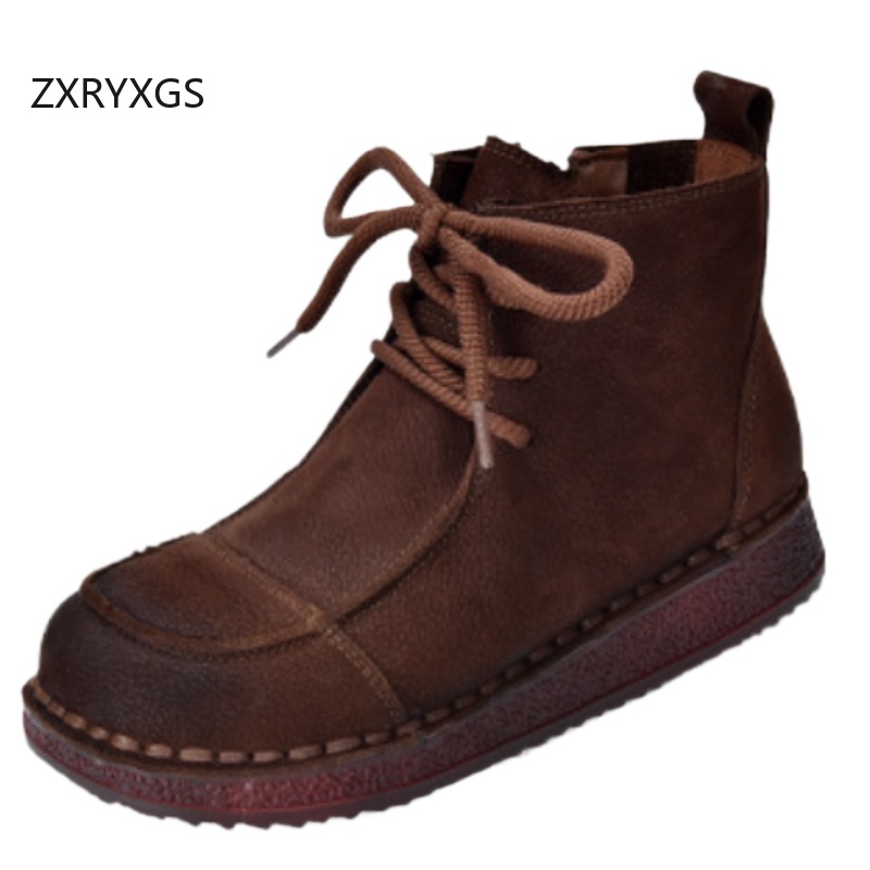 ZXRYXGS トップレイヤー牛革 クラシック レトロ トレ - Riding Boot Short のレビューと価格