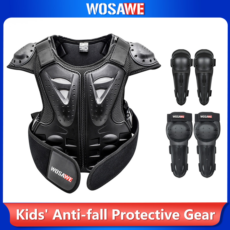 WOSAWE キッズ用バイク保護ギアセット、モトクロス・オフ - Motorcycle Gear Vest のレビューと価格