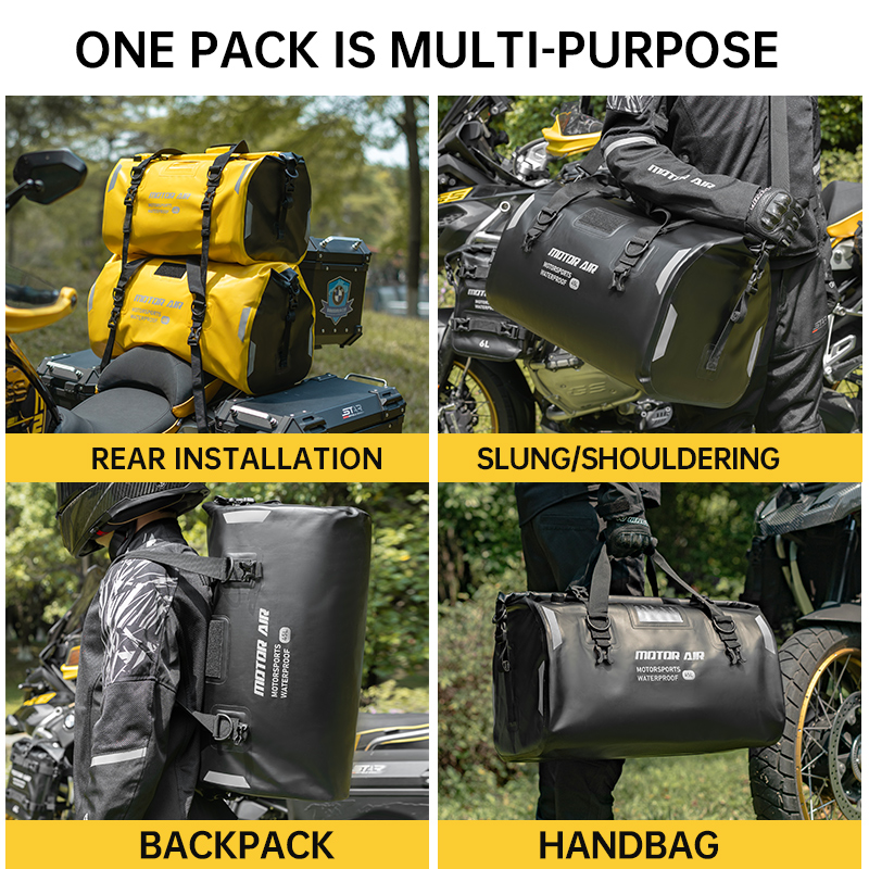 モーターエア2026新型バイクバッグ 45L/65L 大容量 - Motorcycle Gear With Airbag のレビューと価格