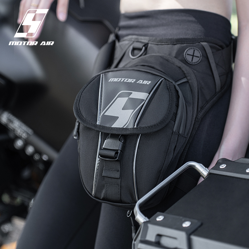 モーターエア新型バイクバッグ ブラック ドロップウエスト レ - Motorcycle Gear Wardrobe のレビューと価格