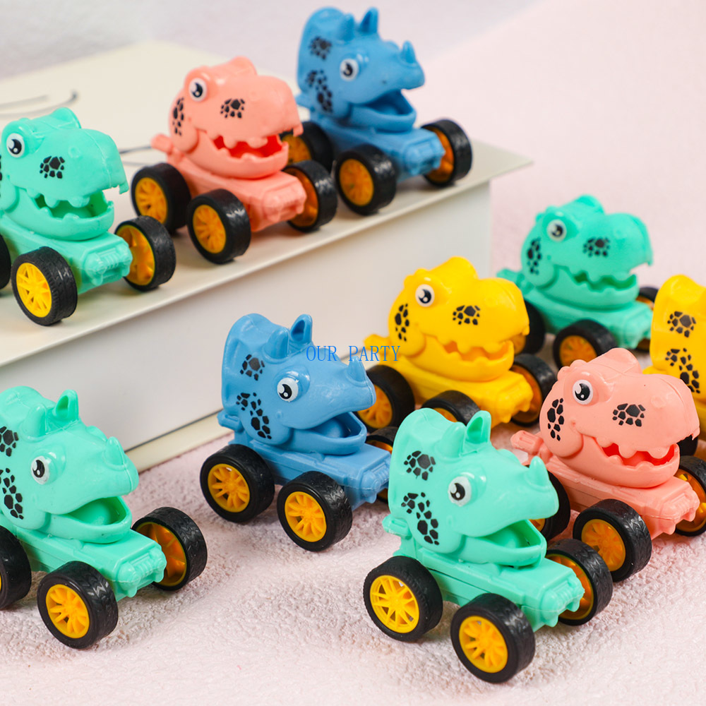 10 個かわいいミニ恐竜プルバック車のおもちゃ子供の誕生日パ - Tail Bag Rack のレビューと価格