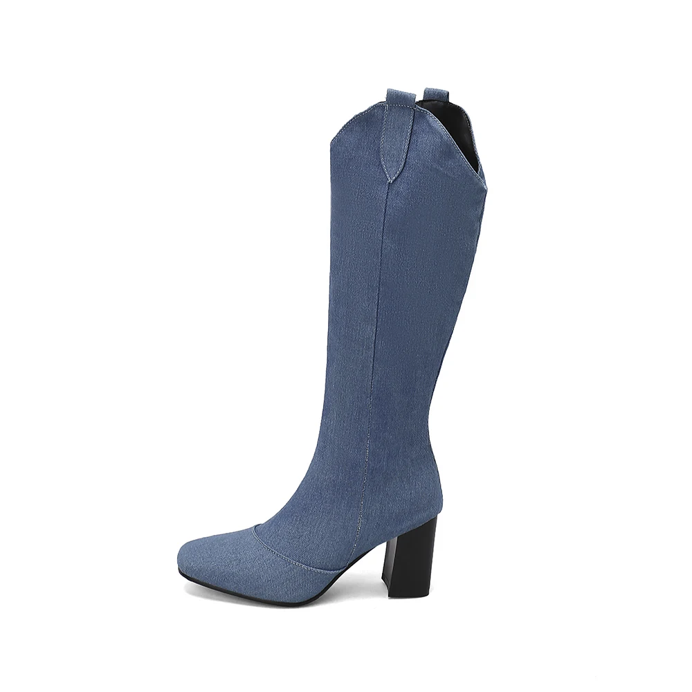 新作冬用ブラックブルー女性ニーハイライディングブーツホットラ - Riding Boot Short のレビューと価格