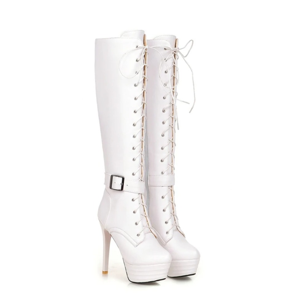 ニーハイブーツ レディース ファッション レースアップ ジッ - Riding Boot Short のレビューと価格