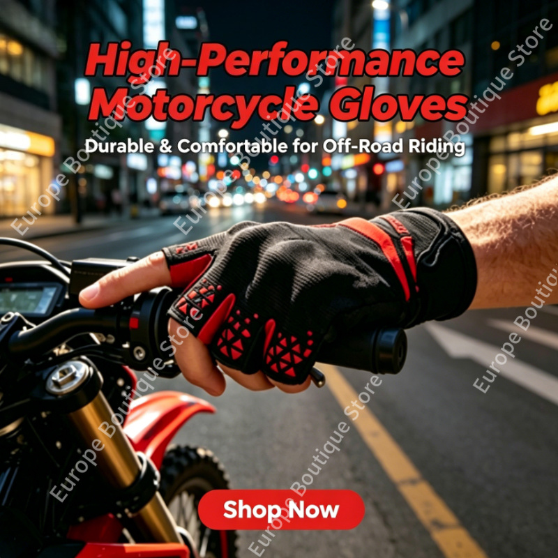 2026 新しい男性女性夏ハーフフィンガーオートバイ手袋薄型 - Motorcycle Gear Sleeve のレビューと価格
