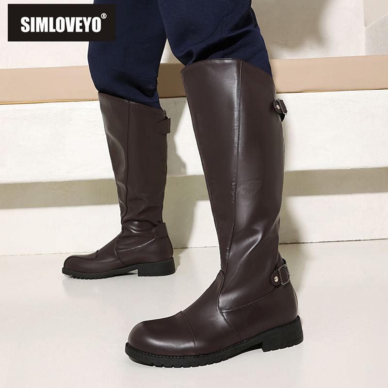 SIMLOVEYO 2025 カジュアルメンズニーハイシュー - Riding Boot Short のレビューと価格